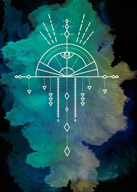 Tribal Symbol 1 Inverted Poster Picture Metal Print Paint By