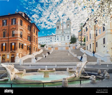 Spanish Steps Rome Italy Stock Photo Alamy