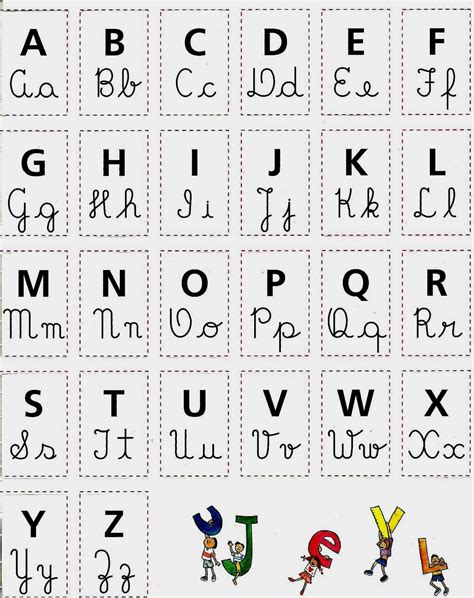 Alfabeto Letra Cursiva Para Imprimir Pdf