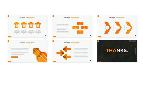 Orange Powerpoint Template Design Template Place