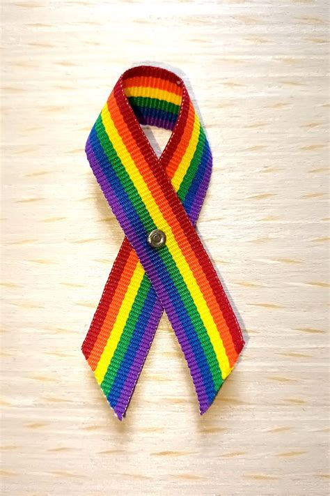 Ribbon Pride Pin Etsy Australia