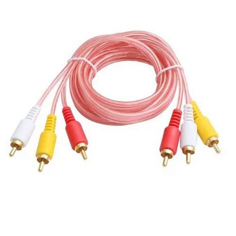 5m Pink Av Cable Rca Lead For Tv At Rs 50piece In New Delhi Id