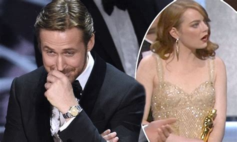 Ryan Gosling Laughs After La La Land Oscars Gaffe Daily Mail Online