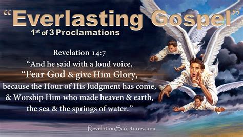 3 Angels Message Revelation 14 Everlasting Gospel Fear God