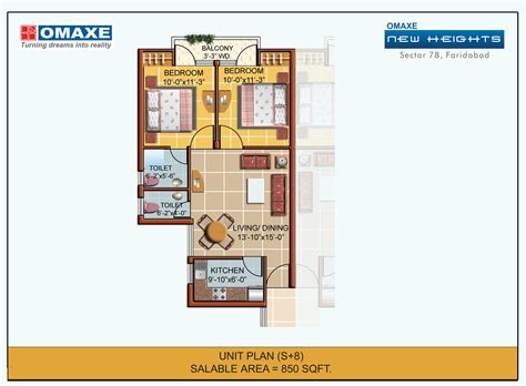 850 Sq Ft Apartment Floor Plan 700 Sq Ft Apartment 850 Sq