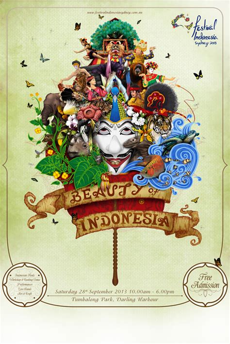 Posters Design For Festival Indonesia Sydney 2013 On Behance
