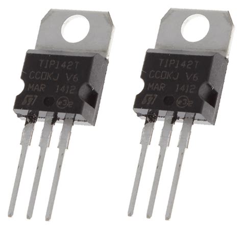 2 x TIP142T NPN Epitaxial Planar Silicon Darlington Transistor TO-220 ...