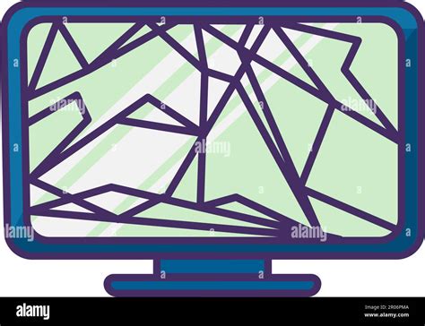 Old Televisions Household Waste Recycling Stock Vector Images Alamy