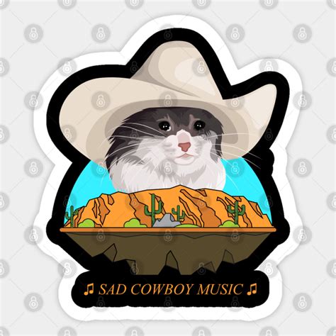Sad Cat Wearing A Cowboy Hat Crying Meme Sad Cat Cowboy Hat Meme