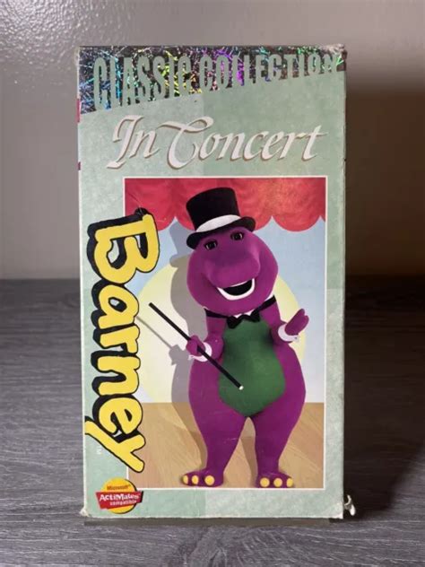 Barney Barney In Concert Vhs 2000 Classic Collection Kids Cartoon