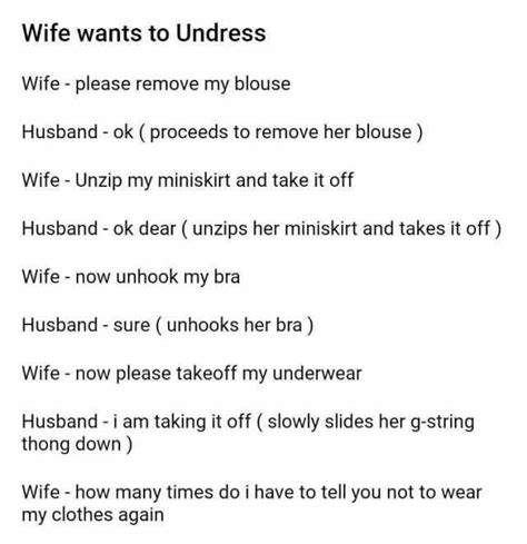 wife wants to undresss wife please remove my blouse husband ok proceeds to remove her blouse