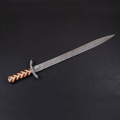 Damascus Celtic Sword 9246 Black Forge Knives Touch Of Modern