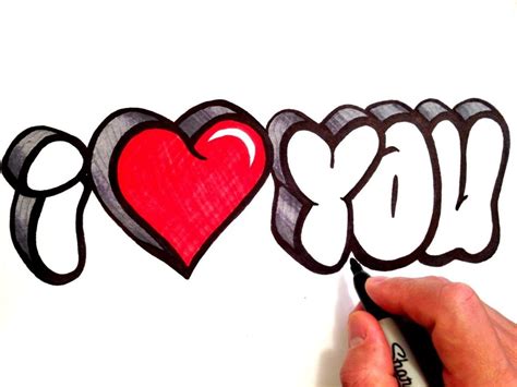 Dibujos De I Love You Graffiti Como Dibujar Graffitis De I Love