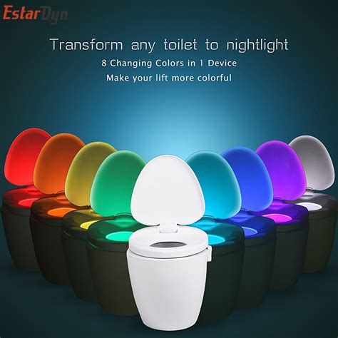 Aliexpress Com Buy Smart PIR Motion Sensor Toilet Seat Night Light Colors Waterproof