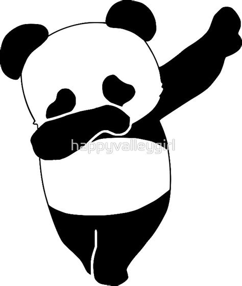 Dabbing Panda Stickers By Happyvalleygirl Redbubble