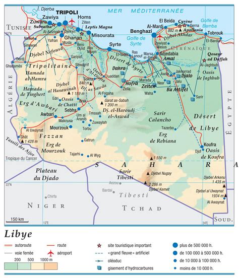 Carte De La Libye Plusieurs Cartes Du Pays En Afrique