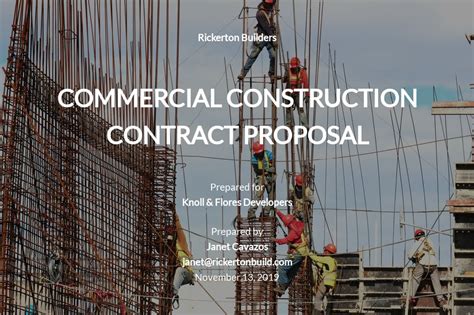 38 Free Construction Proposal Templates Edit And Download
