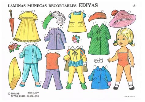Total de 208 jogos de pintar para meninas encontrados. RECORTABLES EDIVAS Y CyP - recortablesmariquitascromostroquelados - Gabitos | Muñecas de papel