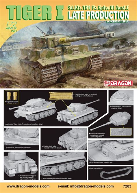 172 Tiger I Late Production Wzimmerit Cyber Hobby