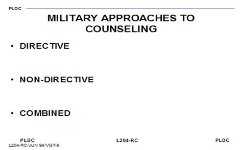 Directive Counseling Army Army Military
