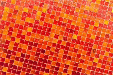 Orange Tile Mosaic Stock Image Image Of Abstract Ceramic 35257561