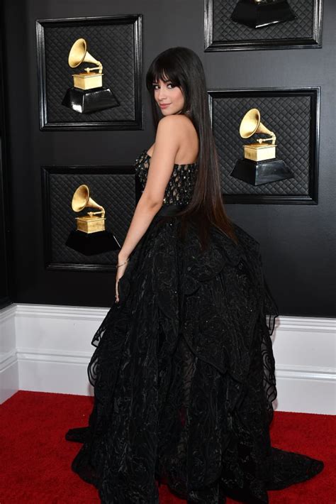 Tailored blouses red carpet fashion fashion grammy red carpet lace bodysuit dresses sheer silver dress grammy awards red leather dress. Camila Cabello at the 2020 Grammys | Best Grammys Red ...