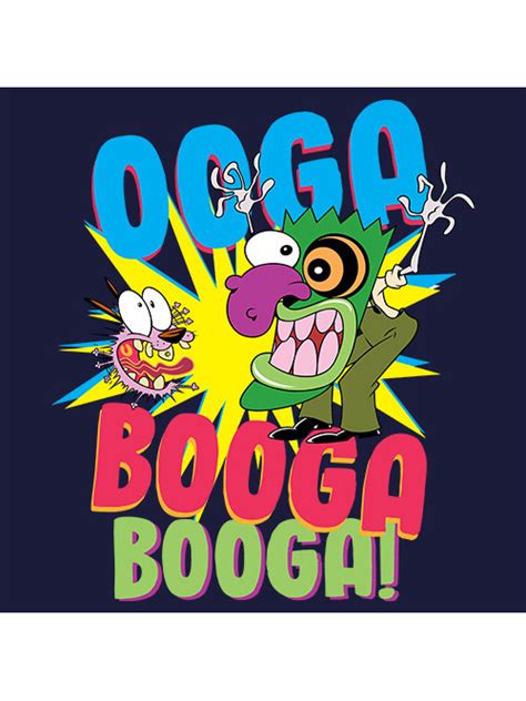 Ooga Booga Booga Courage The Cowardly Dog Official T Shirt Redwolf