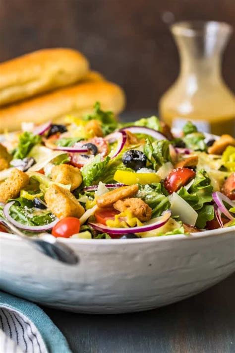 Olive Garden Salad With Copycat Dressing Recipe The Cookie Rookie®