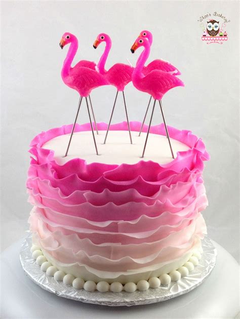 Pink Flamingo Cake, Flamingo Cake, Ruffle Cake, Flirty cake, pink cake | Flamingo birthday cake 