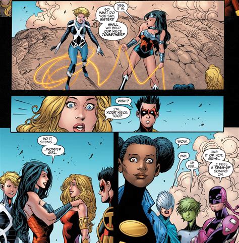 Teen Titans Cassandra Diana Prince Wonder Woman Tim Drake Red