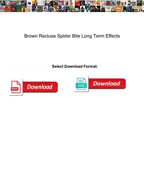 Brown Recluse Spider Bite Long Term Effects Docslib