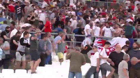 hooligan fight england vs russia at euro 2016 in marseille inside stadium youtube