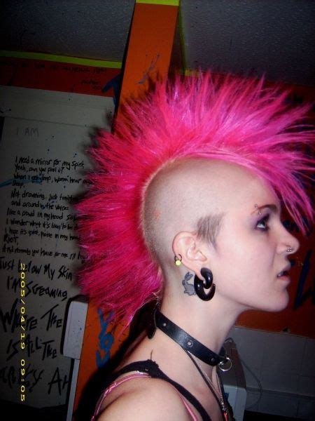 Crazy Hot Pink Hair Girl Mohawks Pinterest Pink Hair Hot Pink