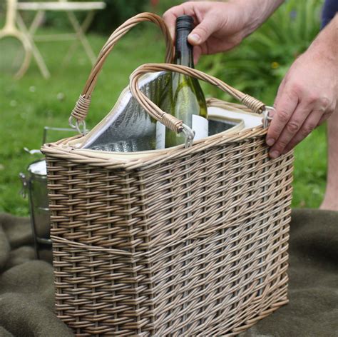 Picnic baskets are a traditional way to carry food and we carry a selection of options woven from natural materials. Insulated Willow Picnic Basket | Dee Puddy