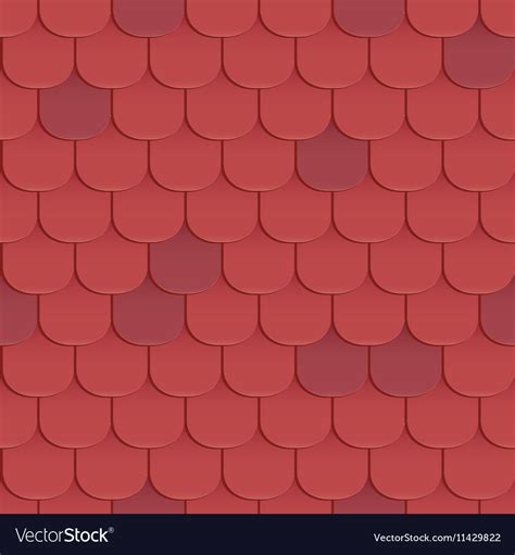 Shingles Roof Seamless Pattern Royalty Free Vector Image