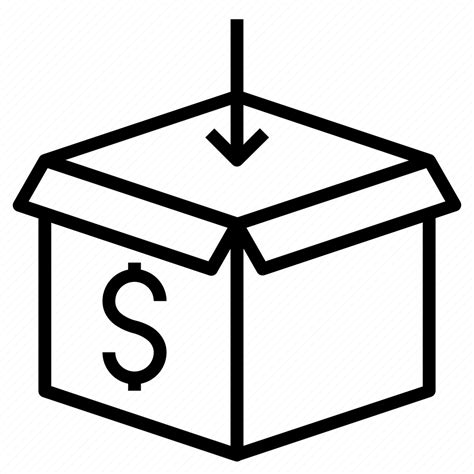 Cardboard Dollar Box Package Arrow Icon Download On Iconfinder