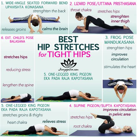 The Six Best Hip Stretches For Tight Hips Jivayogalive