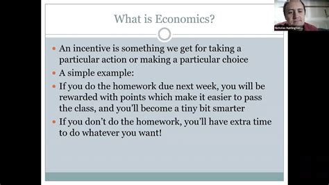 Incentives Principles Of Microeconomics Week 1 Part 1c Youtube