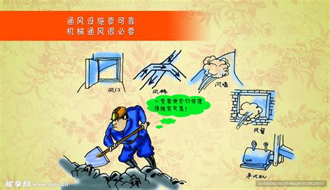 煤矿安全生产漫画设计图 展板模板 广告设计 设计图库 昵图网nipic