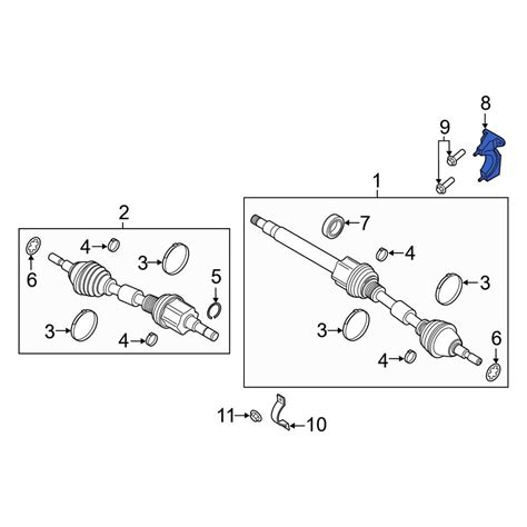 Ford Oe K Gz K A Cv Axle Shaft Carrier Bearing Bracket