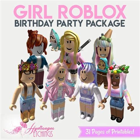 Juegas todos los días roblox e imaginas verte igual de genial que seguir leyendo ». Girl Roblox Birthday Party Package - Girl Roblox Party ...