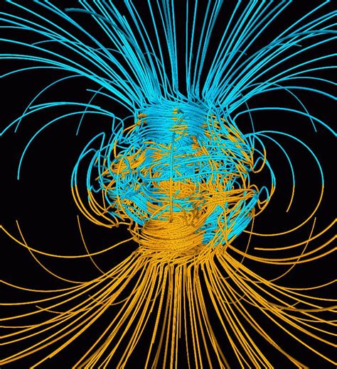 Earths Magnetic Field Image Eurekalert Science News Releases