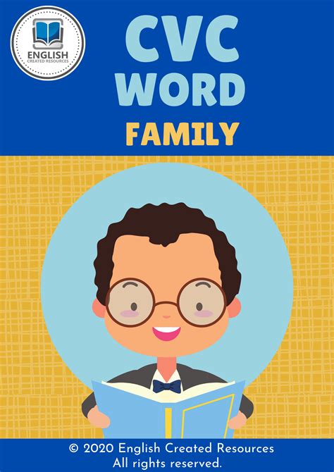 Cvc Word Families English Created Resources