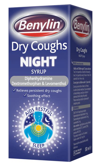Benylin Dry Cough Night Syrup 150ml The Travel Health Clinic