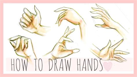 Drawing Tutorial How To Draw Hands Youtube