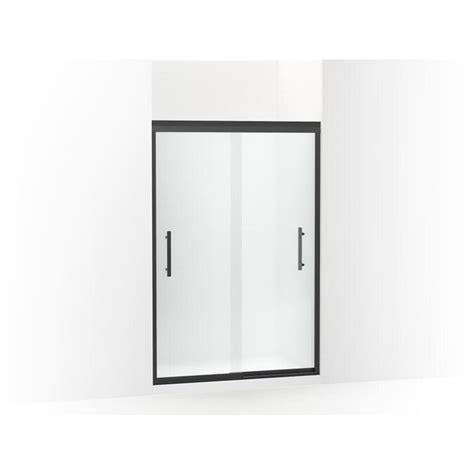 kohler finesse 70 0625 in h x 47 625 in w frameless bypass sliding matte black frame with