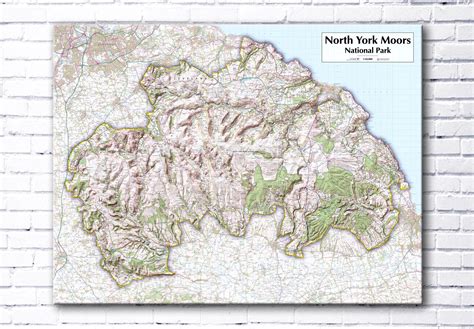 North York Moors National Park Canvas Print From Love Maps On