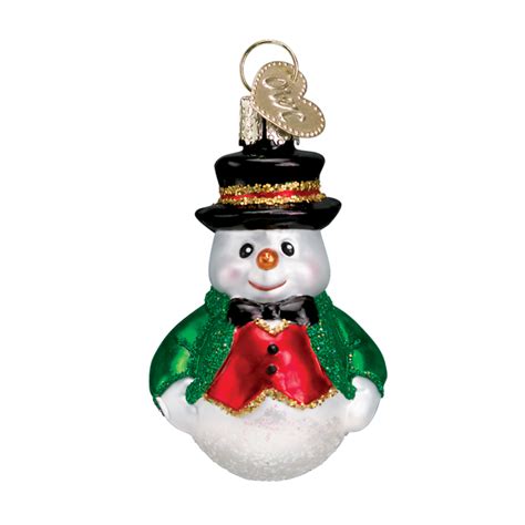 Mini Snowman Ornament Set In 2021 Old World Christmas Ornaments Old