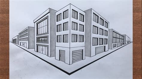 How To Draw A Town In 2 Point Perspective Perspective Drawing 2