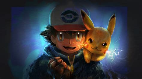 Ash And Pikachu Artwork Wallpaper Hd Anime Wallpapers 4k Wallpapers Images Backgrounds Photos